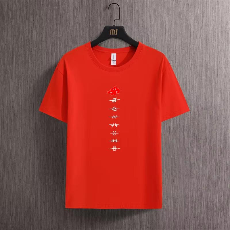 

Women s Nine Tails Fire T-shirt Shadow Ninja Short Sleeve Anime Peripheral Fashion Trend Top T-shirt Summer Women s Wear 4XL