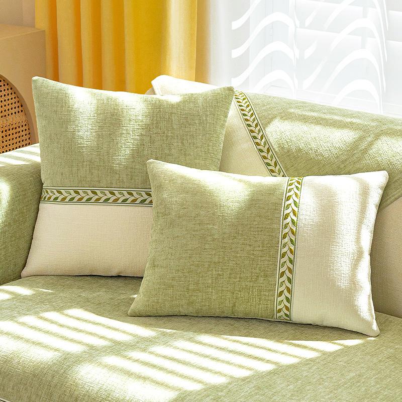 Chenille-Sofakissen, Vier-Jahreszeiten-Universalkissen, schlichtes, modernes, rutschfestes Sofabezug, Staubschutztuch