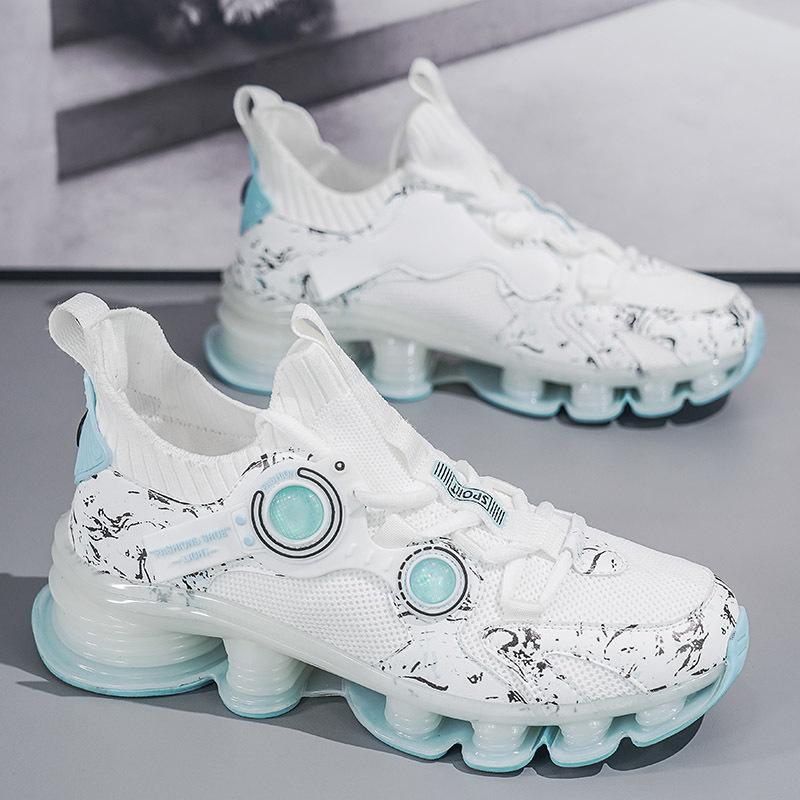 

Кросівки з великою підошвою, чоловічі, студентські, платформа, бігові кросівки, баскетбольні кросівки, повсякденне сітчасте взуття, модне чоловіче взуття 46