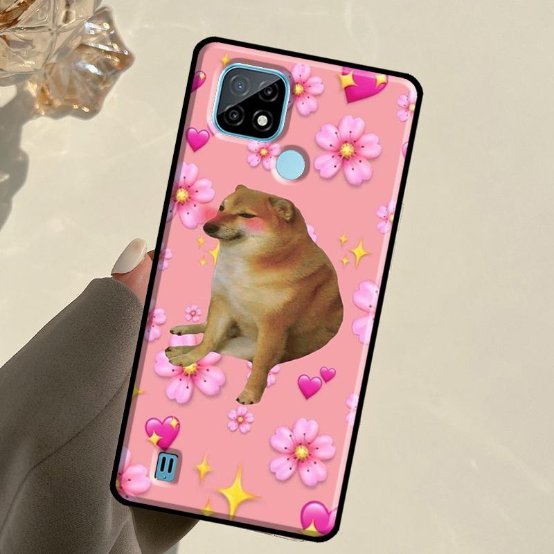 Funny Cheems Doge For Realme 13 11 10 12 14 Pro Plus GT 5 6 6T GT7 Pro C67 C61 C53 C51 C21Y C25S C75 C55 Case