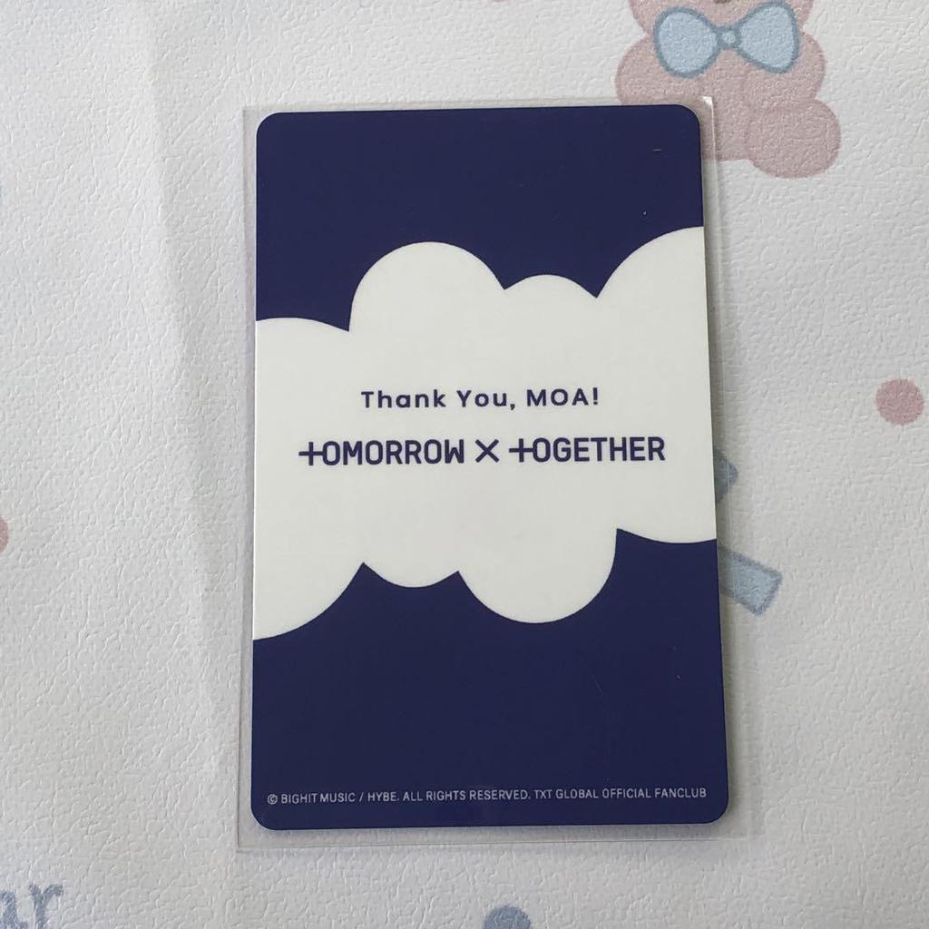 [USED] TXT HAPPY TOGETHER QUIZ fc trading card MOA Subin