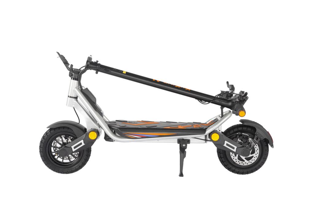 KuKirin A1 Foldable Electric Scooter, 800W Motor with 1000W Peak Power, 45km Range, Dual 140mm Disc Brakes, IPX4 Waterproof, LED Screen