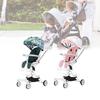 Ultra Stroller Kids Lightweight Foldable Convertible Seat One Rotation Button