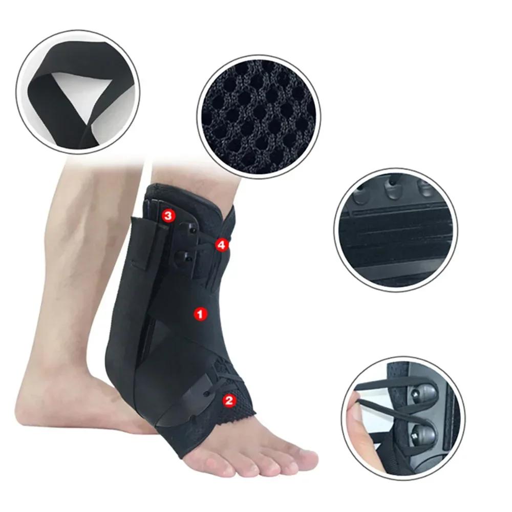 Lace Up Ankle Stabilizer Sports Sprain Prevention Support Strap Rehab Training Ankle Sleeve Running Fitness Ankle Support