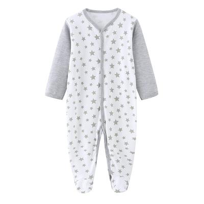 LEYAN Baby-Strampler, Langarm-Strampler, Schlafanzug, Neugeborenenkleidung, Süßes Design mit offener Vorderseite, Babyparty-Geschenk, Ganzjahresartikel, 0-12 Monate