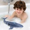 Upgraded Pool Toy Remote Control Whale Shark Outdoor Radio Control Boat Water Toy for Boys & Girls Ages 8-12, Ages 6+ (2 Pieces)