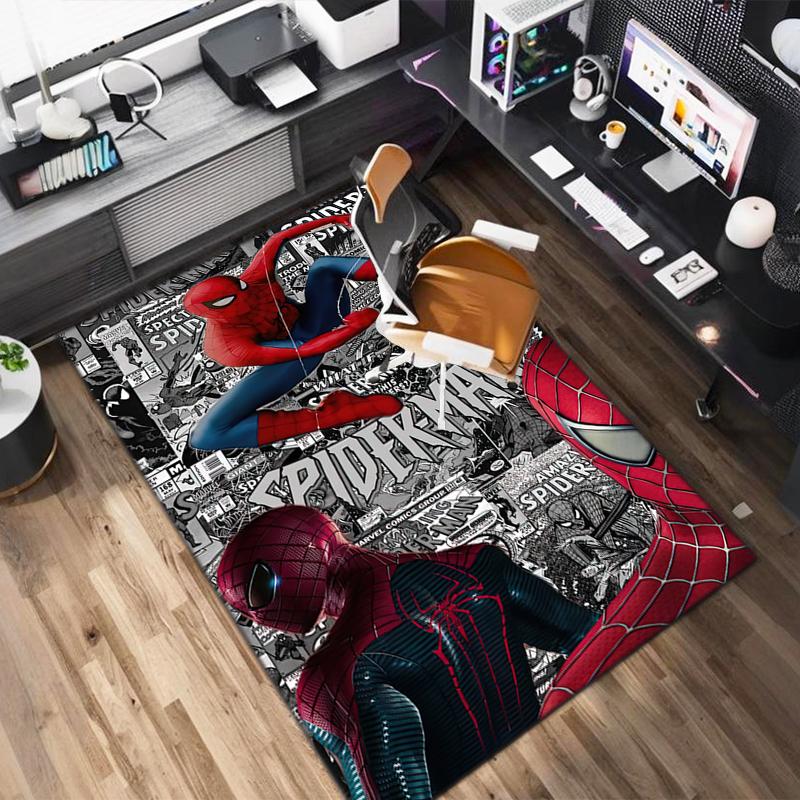 1PC Spider-Man Rug - home decoration Carpet For Living Room Bedroom Flooring Computer Chair Area Rug