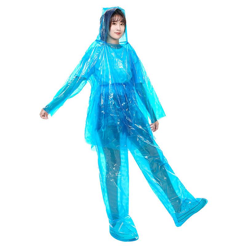 Disposable raincoat adult thickened split set men's and women's children's outdoor whole body anti-riot poncho wholesale