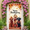 Autumn Banner Cartoon Design Autumn Decor Holiday Decoration Turkey Illustration Event Banner For Family Gathering Indoor Home