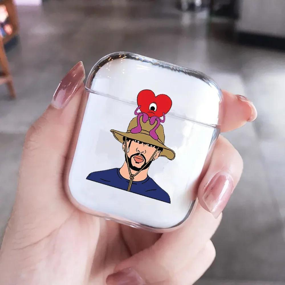 Yo Perreo Sola Bad Bunny Maluma Clear Earphone Case for Airpods Pro 3 Bluetooth Charging Box for Airpod 4 3 2 1 Protective Cover