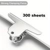 3-Pack Large Bull Paper Clips, 4-Inch Heavy-Duty Office File Clamps, Iron Money Binder Clamps for Home, School, and Office Suppl