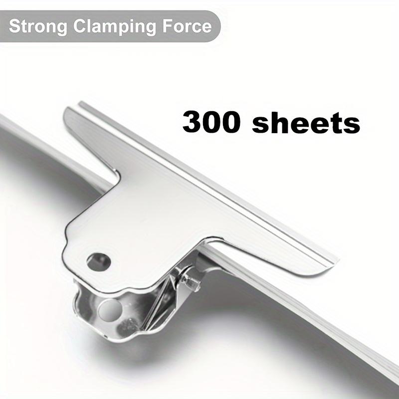 3-Pack Large Bull Paper Clips, 4-Inch Heavy-Duty Office File Clamps, Iron Money Binder Clamps for Home, School, and Office Suppl
