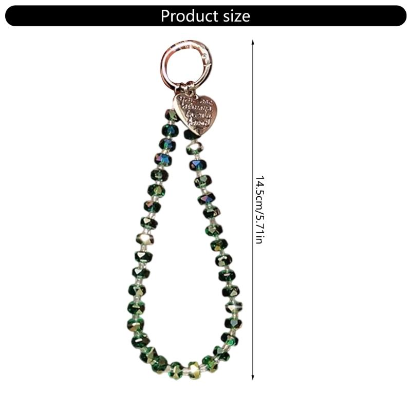 Eye Catching Mobile Phone Chain Acrylic Beaded Cellphone Lanyard For Women Girls Telephone Strap Jewelry Drop-resistant