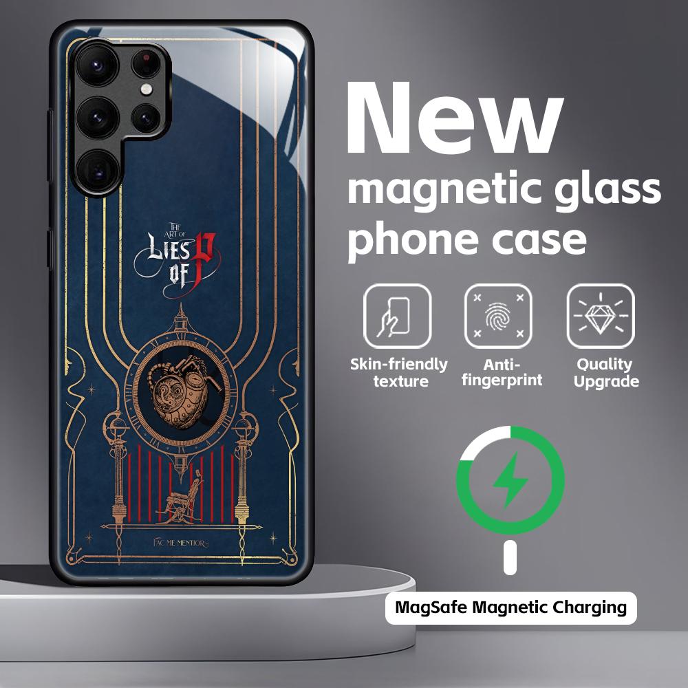 HOT GAME L-Lies of P COOL Phone Case For Samsung S26 S25 S24 S23 S22 S21 Plus Ultra Note20 Glass Magnetic Case