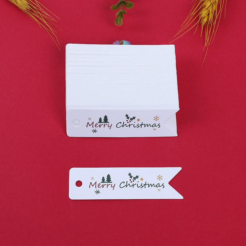100PCS/Set Gift Tags Store Gifts Christmas Decorations Easy To Use Label Exquisite Christmas