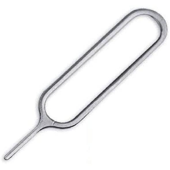 Coleção eTECH Removedor de Bandeja de Cartão SIM Pino Ejetor Ferramenta Chave para iPhone iPad Samsung Galaxy Smart Phone/Tablet e Mais (Prata) (Pacote com 20 unidades)