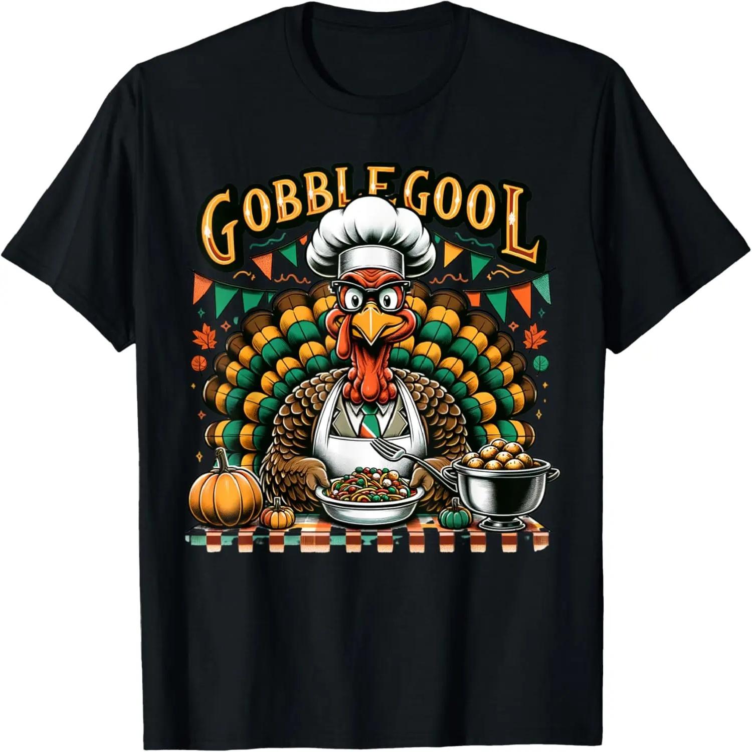 Funny Thanksgiving Turkey Gobblegool Turkey Thanksgiving T-Shirt XXXXXL чёрный