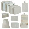 7-Piece Travel Storage Bag Set for Clothing and Luggage Organization