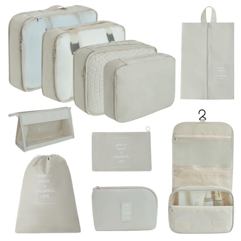 7-Piece Travel Storage Bag Set for Clothing and Luggage Organization