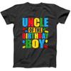 Uncle of The Birthday Boy Building Blocks Birthday Party T-Shirt WTE Men Women Unisex, Longsleeve Tanktop Hoodie Black