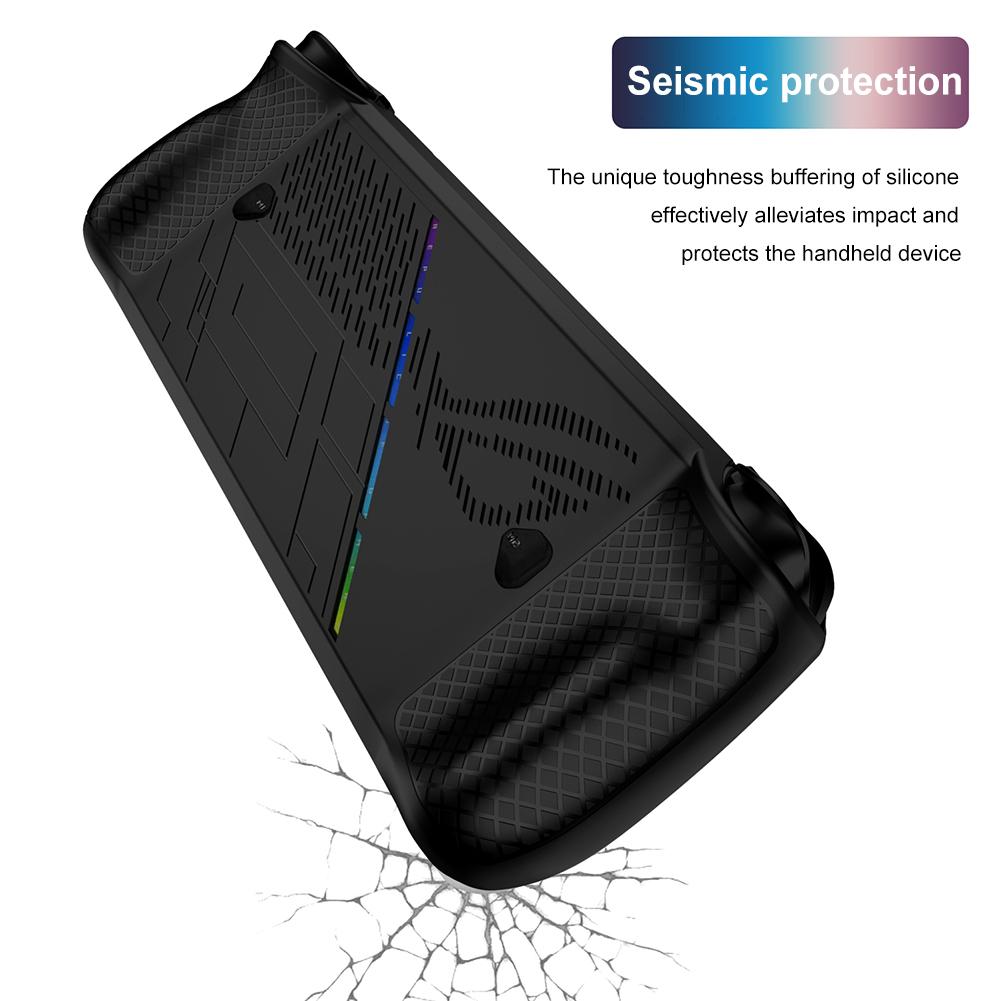 Silicone Protective Skin Cover Non-slip Gaming Handhelds Case Anti-Scratch Host Shell Dustproof for ASUS ROG Ally X Game Console
