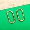 New In Hot Brand Vintage Earring for Women Luxury Jewelry Designer Eardrop Copper Fashion Simple Green Lady Party Big Earrings