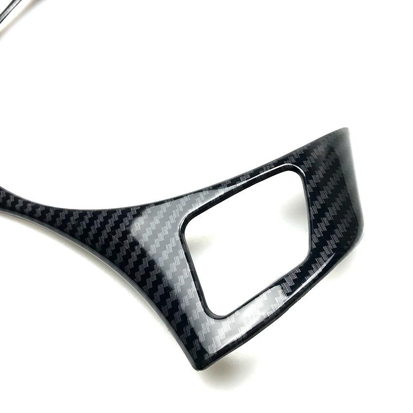 Carbon Fiber Car Steering Wheel Button Decoration Frame Trim for BMW  3 Series E90 E91 E92 E93 2004-2012 Interior Accessories