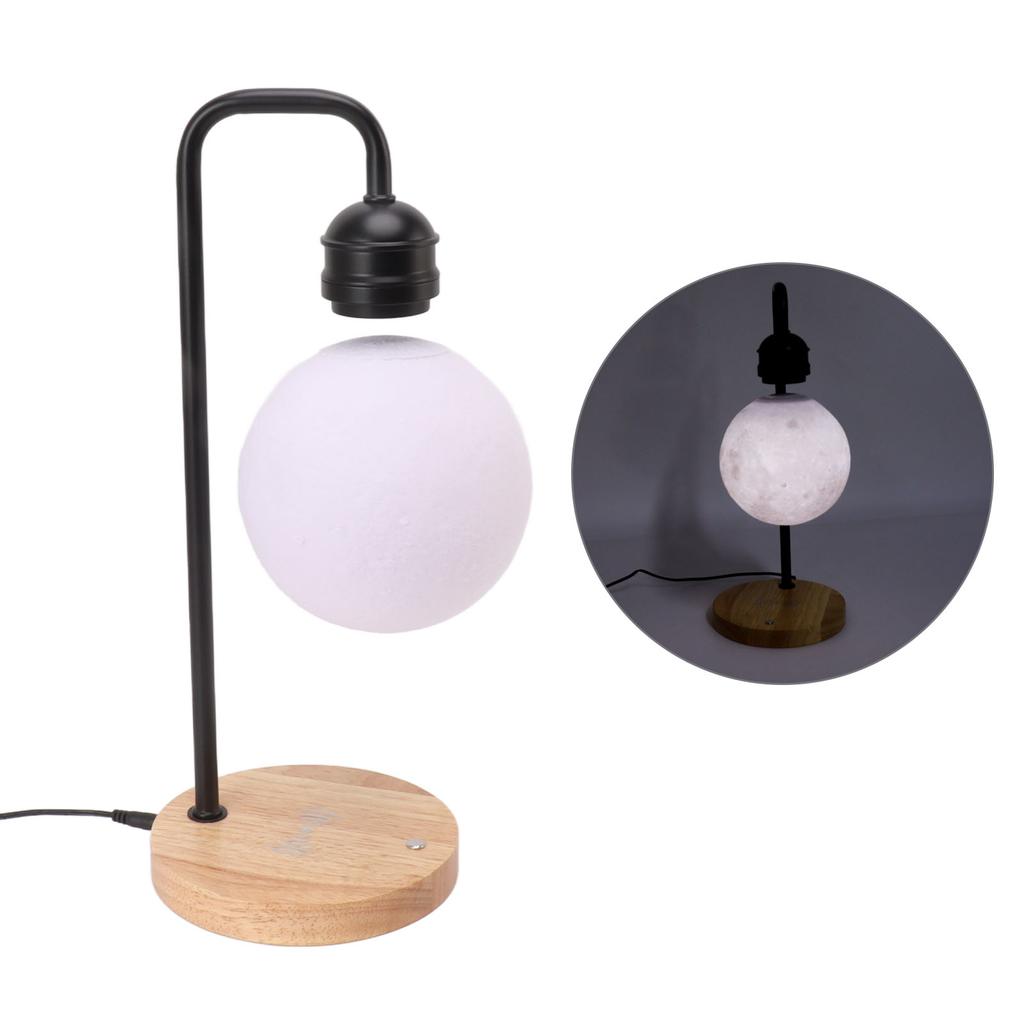 Magnetisch schwebende Mondlampe Holzsockel Schwebender Mond Tisch Nachtlicht