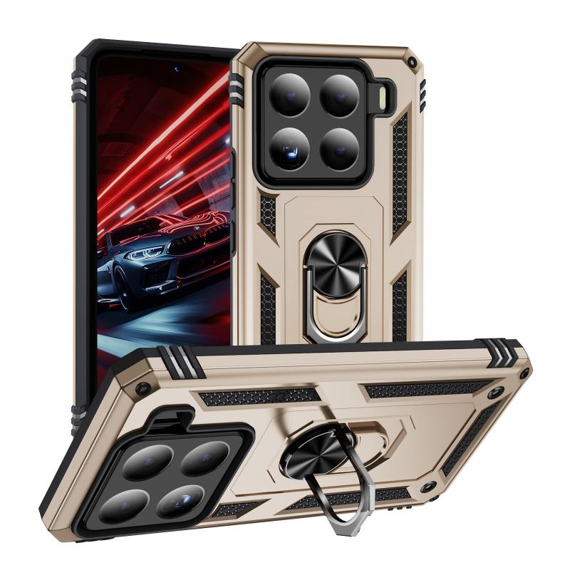 Shockproof Armor Bumper Case For Xiaomi 15 Pro Mi 15 5G Xiaomi15 Mi15 15Pro Car Magnetic Holder Ring Protect Cover