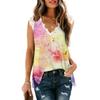 Canotta Larga Estiva 2023 Donna Stampa Scollo a V Senza Maniche Pizzo Camicia Donna Elegante Bluse Per Donna Abbigliamento Femminile 25708