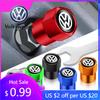 2026 Hot For Volkswagen VW 4Pcs Metal Car Wheel Tire Air Valve Caps Stem Covers For Volkswagen VW Golf Polo Tiguan Passat B6 Jet