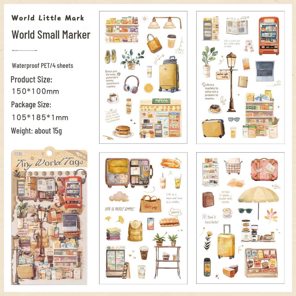 Yuezhen Journey: Small Happiness Pet Stickers - Premium DIY Journal Décor