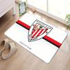 Tappetino Rettangolare Athletic Club Bilbao Strisce Rosse Bianche Logo Calcio Tappetino Antiscivolo Ingresso Tifoso di Calcio Decorazione per la Casa