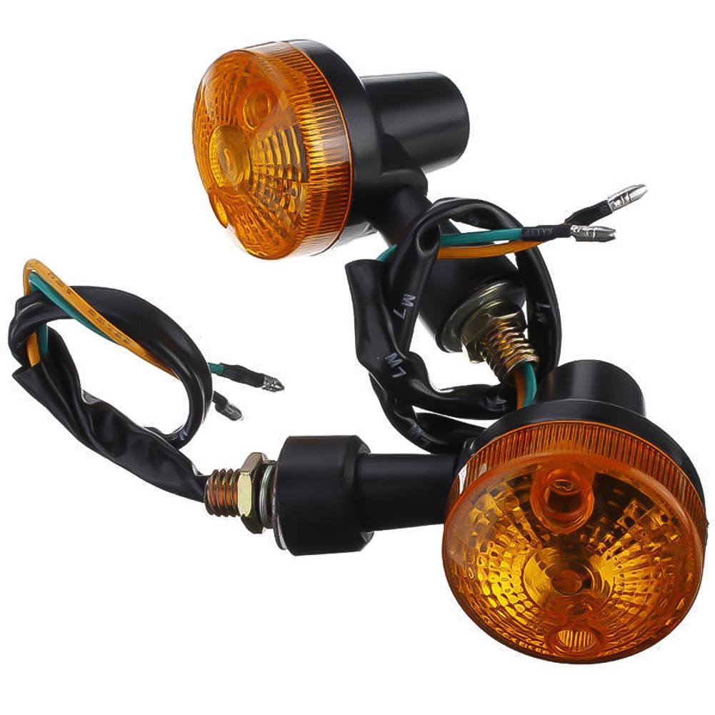 Motorcycle Turn Signal Lights Indicator Lamp Amber Flashers for Kawasaki Suzuki Honda Cafe Racer Turn Lamp Motorcycle Accessorey