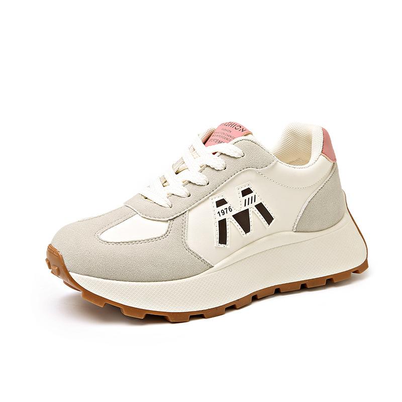 The Same Super Fire Forrest Gump Shoes Women's Milk Tea Forrest Gump Shoes Women's Shoes Breathable Thick-soled Soft-soled Women's Shoes Forrest Gump