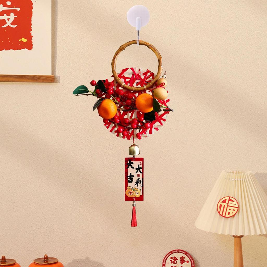 Door Handle Pendant New Year The Year of The Snake Wall Hanging Wreath for Party Spring Festival Indoor Front Door Office