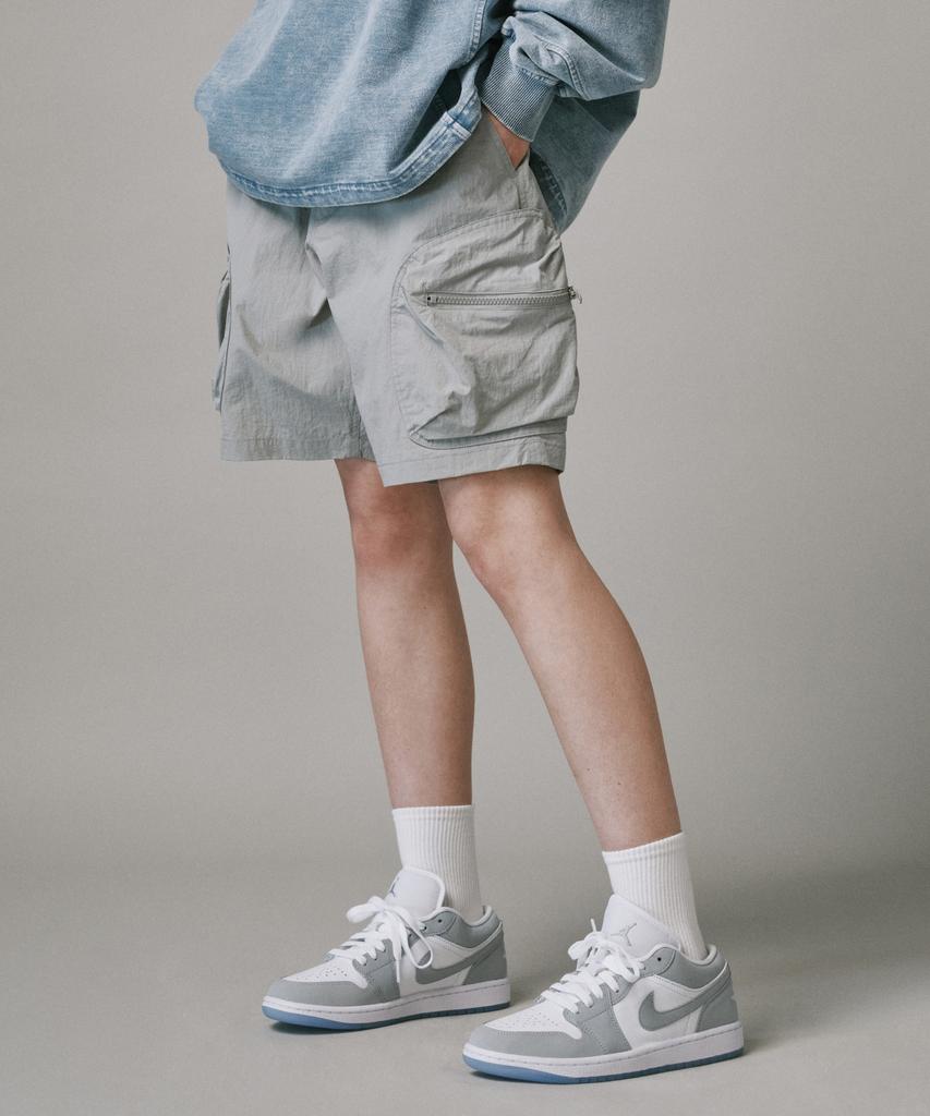 Beodeonteu Volume Cargo Nylon Shorts [Grey]
