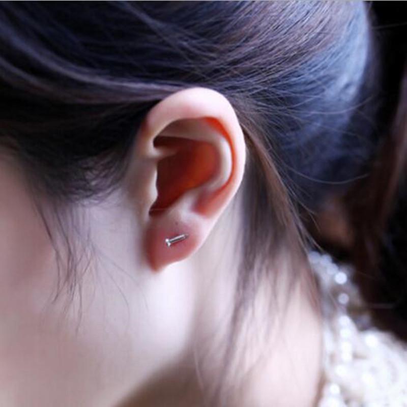 Exquisite Korean Style Threaded Screw Stud Earrings - Hypoallergenic Jewelry