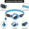 Cat AirTag Holder Halsbånd Breakaway Refleksstrimler Justerbar kattungehalsbånd Vanntett Cat Bell Collar Pet Air Tag Case