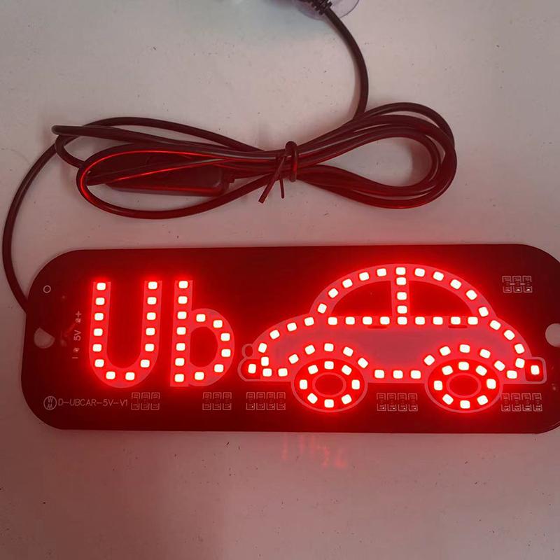 Led Light Sign For Car Taxi Windshield Light Sign Usb Car Led Sign With Suction Cups Scrolling Led Display Board Control