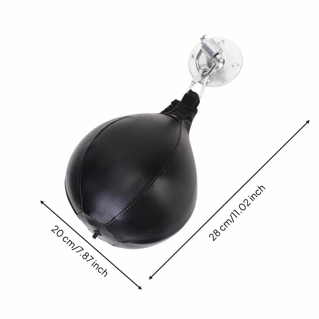 Speed Bag with Swivel and Mounting Plate Builds Muscle Strength for Garage