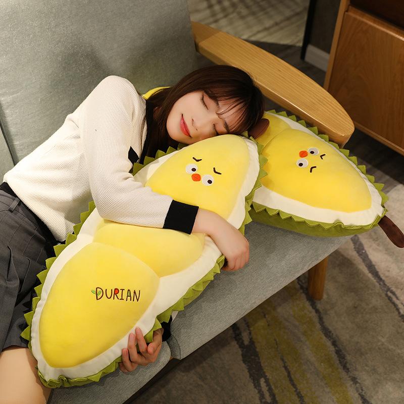 Roztomilý léčivý durian roztomilý polštářek emoji panenka pro dívky na spaní plyšové hračky