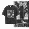YD SKATE THEME Printed Cotton Acid Washed Graphic Unisex T Shirt Cool SKATEBOARD Streetwear Men Tshirts Big Size Tee for men