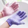 Nylon Shower Bath Glove Exfoliating Mitt Glove Skin Wash Spa Massage Foam Sponge Scrub Body Scrubber Cleaner Glove for Bathroom