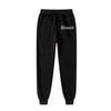 Men Women Casual Sports Pants Letter Printed Sports Pants Pocket Drawstring Sports Pants Wool Warm Jogging Fitness Pants
