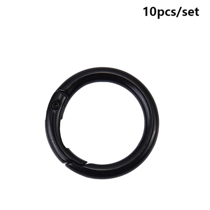 Yogodlns 10Pcs/Set 33MM High quality Plated Gate Zinc Alloy Hooks Snap Clasp Clip Bag Belt Buckle Spring O-Ring Buckles Carabiner Purses Handbags