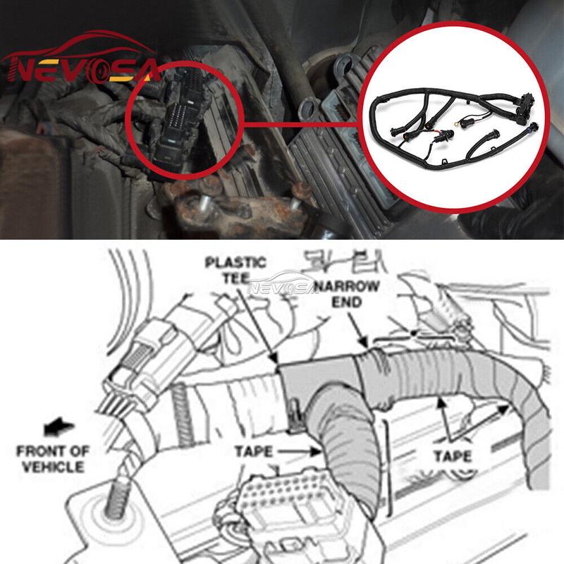 For 2003 2004-2006 Ford Super Duty 6.0L 04-07 Diesel engine 5C3Z-9D930-A Powerstroke Fuel Injector Wiring Harness 5C3Z9D930A