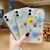 Trockene Blume Transparente Handyhülle für Iphone 11 12 13 14 Mini Pro Max Xs X Xr 7 8 Plus Se 2020 Weiche stoßfeste Hüllen Abdeckung