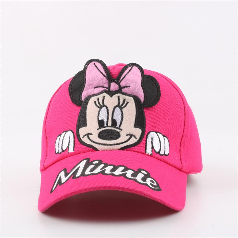 Disney Princess and Mickey Minnie Baseball Cap Sun Protection Breathable Knitted Sun Hat Outdoor Casual Style Crochet Baseball Cap