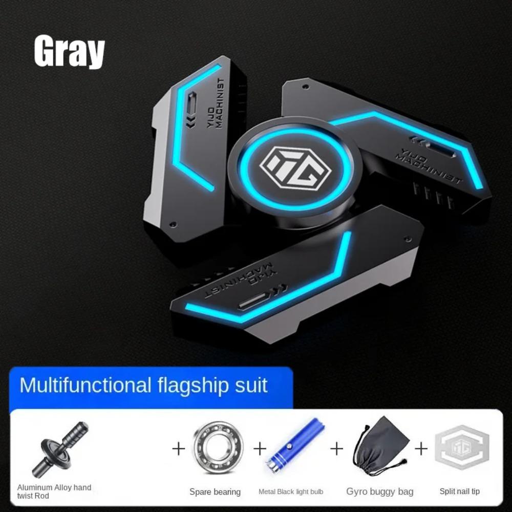Boys Fidget Spinners Metal Luminous EDC Finger Toys Stress Relief Pressure Reduction Relieving Stress Stress-re